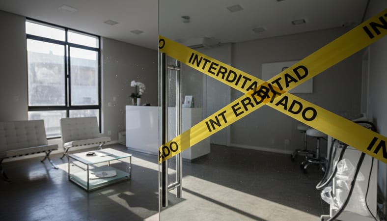 clínica de bronzeamento interditada