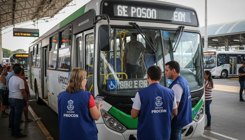 fiscalização procon ônibus