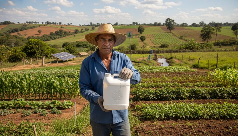 descarte embalagens agrotóxicos