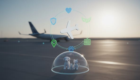 transporte a&eacute;reo de animais