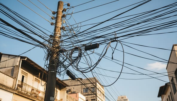 cabos el&eacute;tricos irregulares