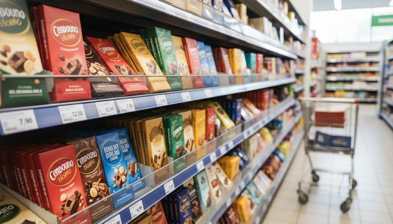 variação preços chocolate