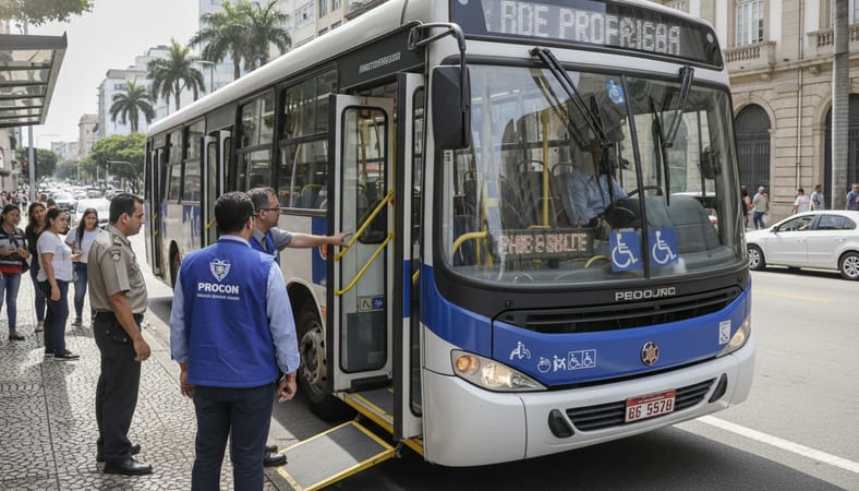 fiscalização procon ônibus