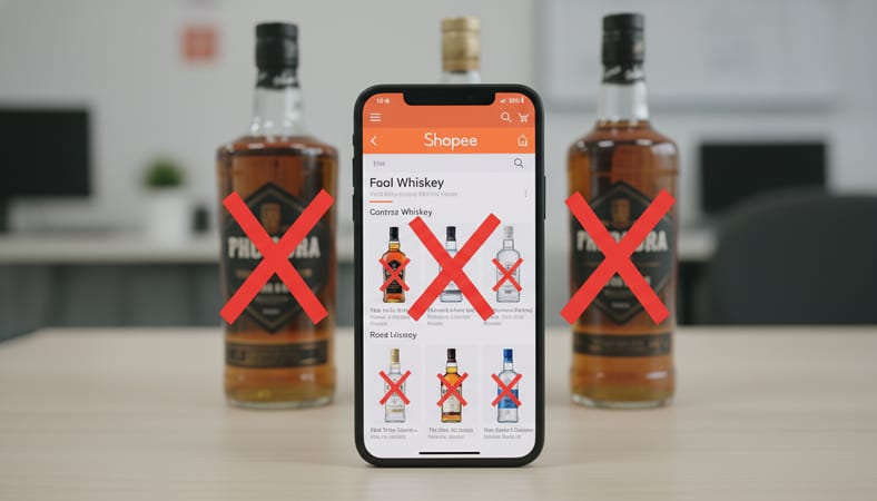 shopee bebidas falsificadas