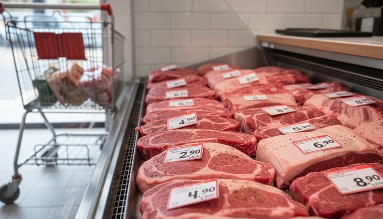 variação preços carnes