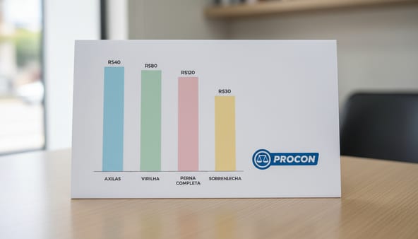 preços depilação Procon