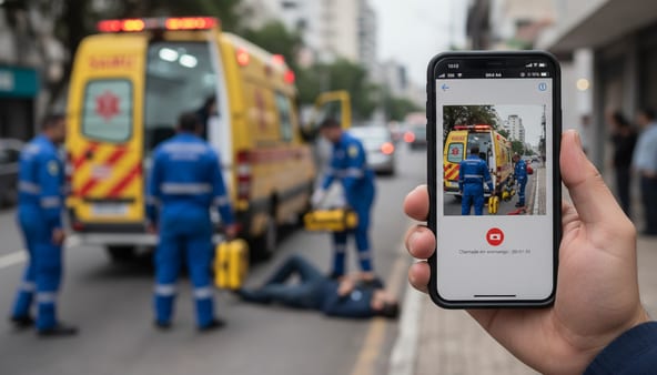 acionamento Samu internet