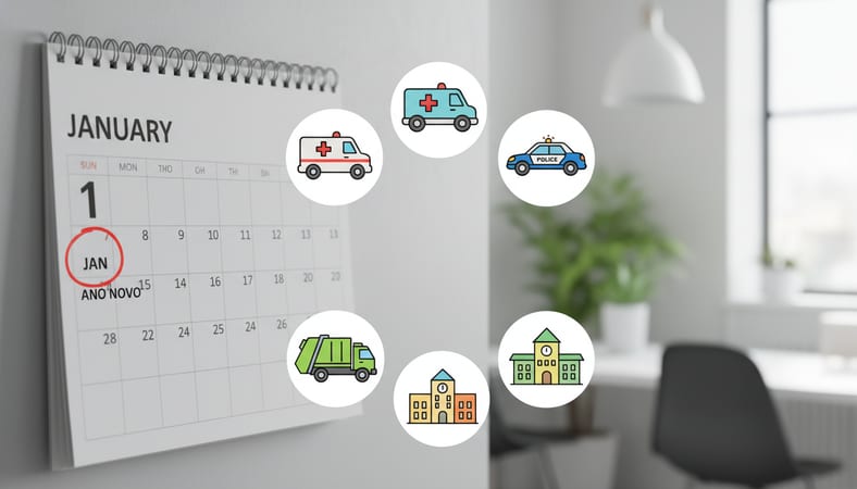 serviços municipais feriado