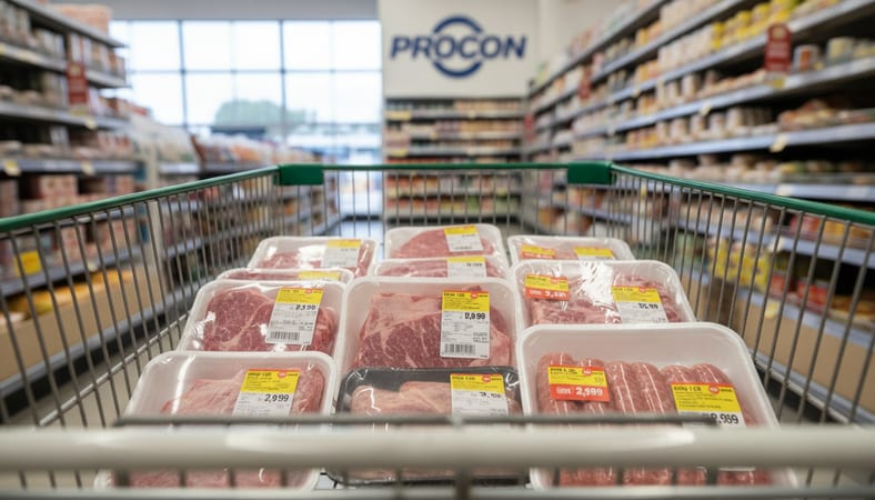 variação preços carne